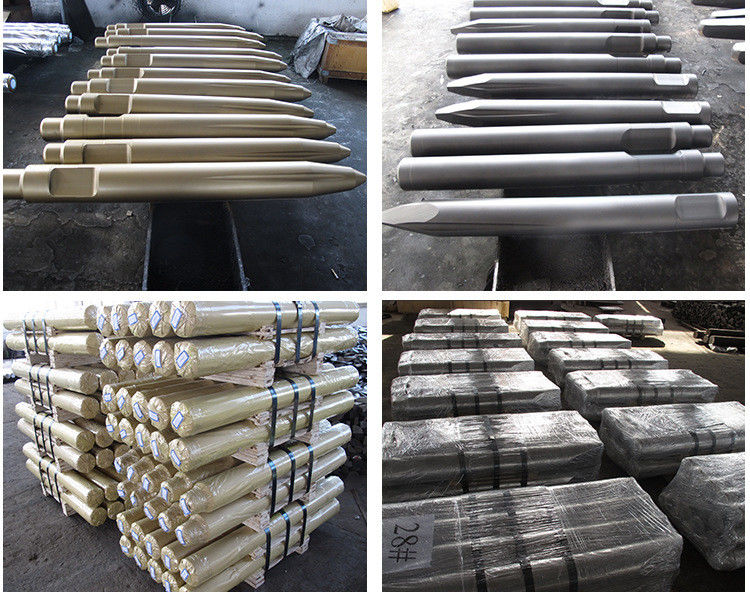 części koparki hydrauliczne hamer rocka łamacz tępy dęby 68mm hydrauliczne łamacze dęby narzędzie typu klin 135mm 140mm