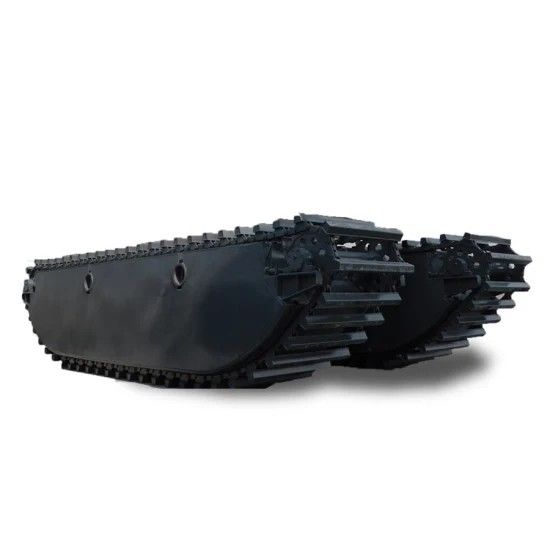 Niestandardowy Pontoon Q335B Q355B Ekskawator Pontoon Pływający Bagna Pontoon Amfibijny Dla SANY SY135C