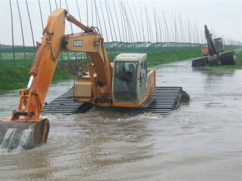 Niestandardowy hydrauliczny grabarz Pontoon Amfibious Floating używany do maszyny 320D 320C SY215 PC200Grabarz