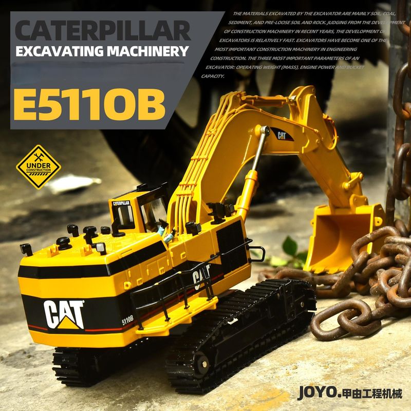 Carter CAT5110B kolekcja dużych koparek model pojazdów inżynierskich razem symulacja metalu ozdoby ręcznik