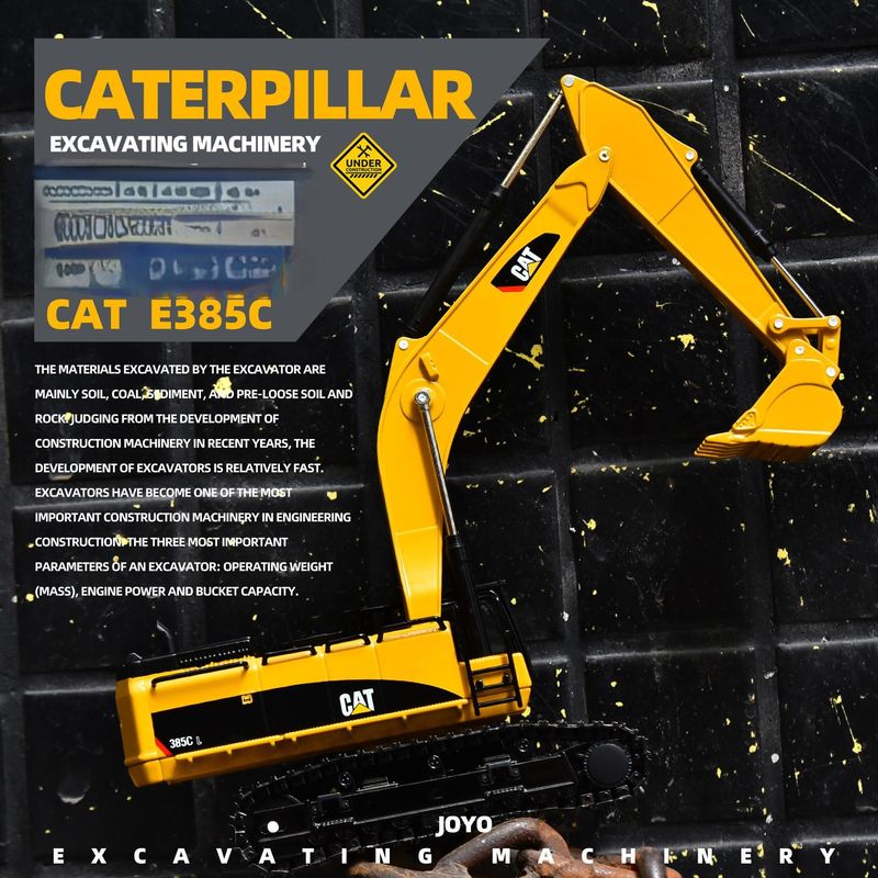 Carter CAT385C model koparki stopu metalu inżynieria gleby oryginalna symulacja ręczne ozdoby samochodu