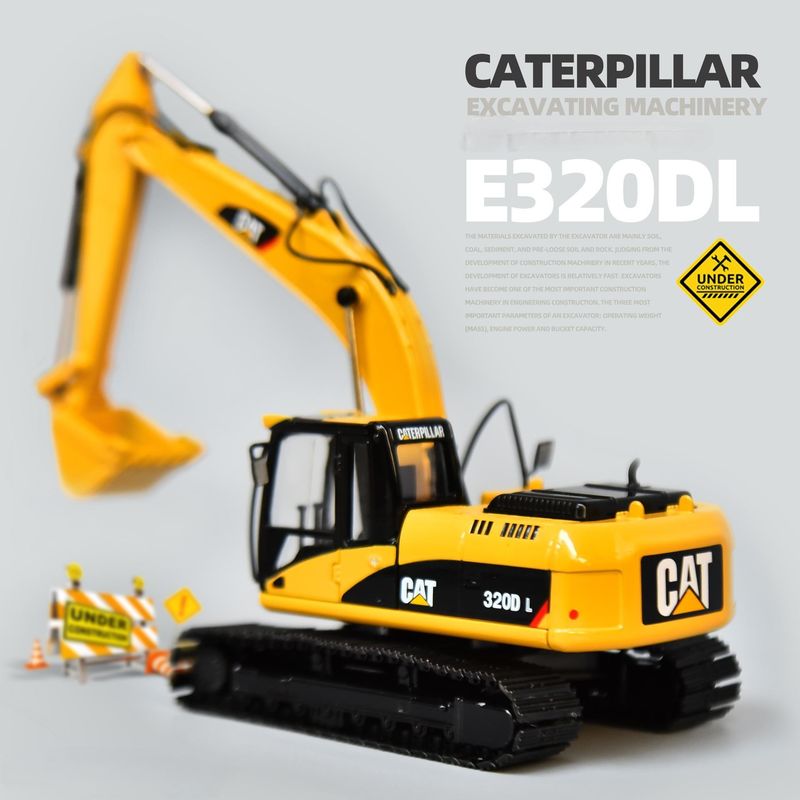 Carter CAT320DL grabarz oryginalny model stopu symulacja inżynieria dekoracja pojazdu kolekcja ręcznik ozdoby