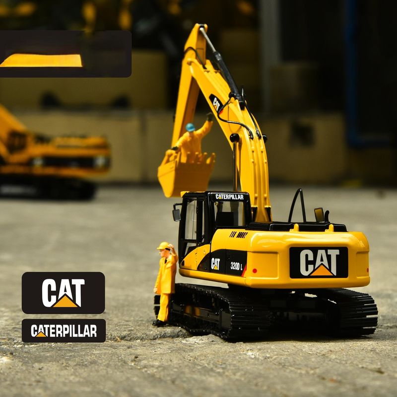 Carter CAT320DL grabarz oryginalny model stopu symulacja inżynieria dekoracja pojazdu kolekcja ręcznik ozdoby