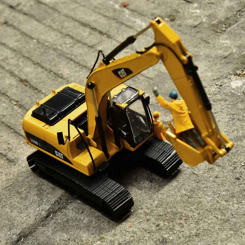 Carter CAT320DL grabarz oryginalny model stopu symulacja inżynieria dekoracja pojazdu kolekcja ręcznik ozdoby