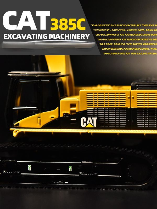 DM Carter CAT385C model koparki stopowej maszyny inżynieryjne symulacja samochodów ozdoby metalowe