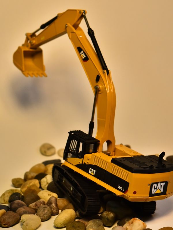 DM Carter CAT385C model koparki stopowej maszyny inżynieryjne symulacja samochodów ozdoby metalowe