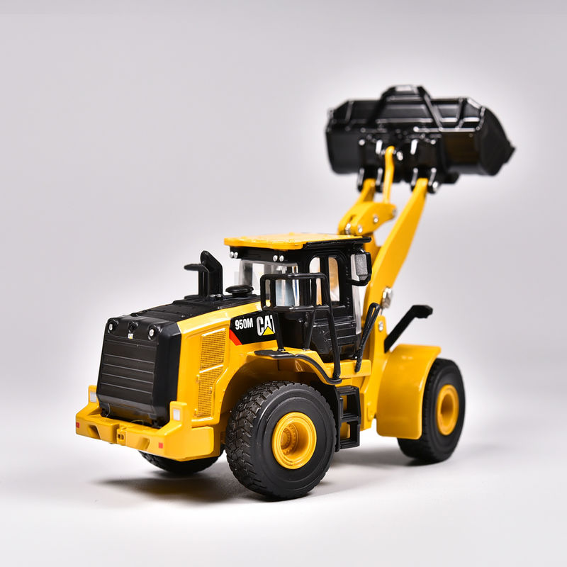 1/64 Skala CAT 950M Ładowarka kołowa Model stopów gumowo-wleczonych Gąsienicę Zestaw budowlany Zabawka Dar