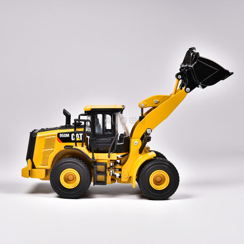 1/64 Skala CAT 950M Ładowarka kołowa Model stopów gumowo-wleczonych Gąsienicę Zestaw budowlany Zabawka Dar