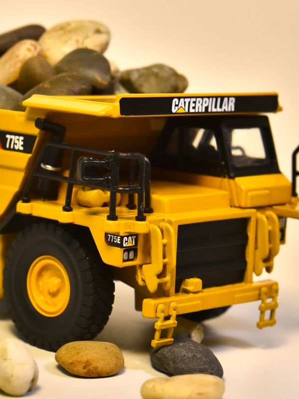 NORSCOT CAT775E Wypuszczalnia 1/64 Skala Model Zestaw Wypuszczalny Pojazd Dekoracja kolekcjonerska