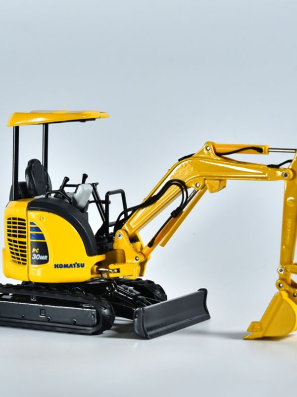 Komatsu PC30MR Mini Excavator 1/32 Scale Die-Cast Metal Model Kolekcjonerska Zabawka