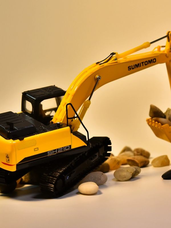 1:50 Scale Alloy Diecast Model SH210-6 Excavator Kolekcjonarna miniaturowa zabawka do wystawienia