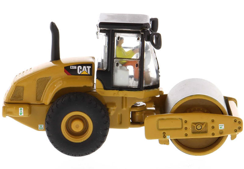 Wykonanie w gładkim bębnie wibratoryjnym CAT CS56 Roller 1:87 Model konstrukcyjny w skali Replika