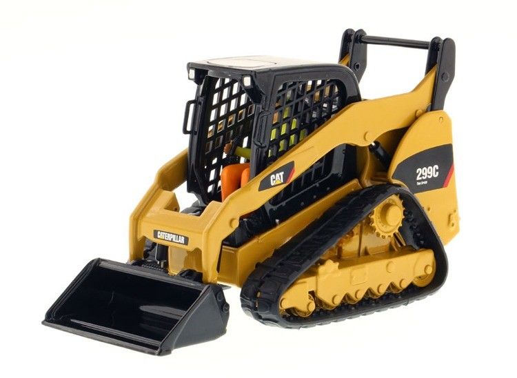 Wysoce szczegółowy CAT 299C Kompaktny ładowarka ścieżkowa stopu stopniowego Model 1/32 Skala 85226