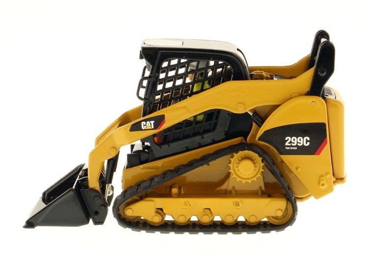 Wysoce szczegółowy CAT 299C Kompaktny ładowarka ścieżkowa stopu stopniowego Model 1/32 Skala 85226