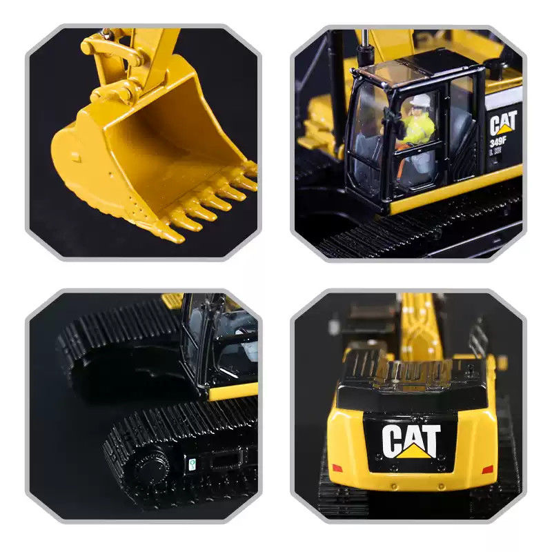 CAT 349F XL 1:50 Moduł koparki z stopów walcowanych na skalę Caterpillar Construction Toy