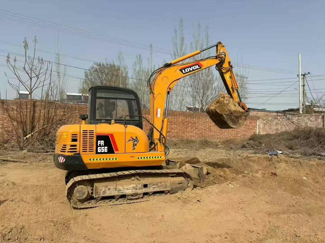 Używany mini grabarz Lovol 65E 6,5 tony Niska godzina pełna obsługa budowa krajobraz