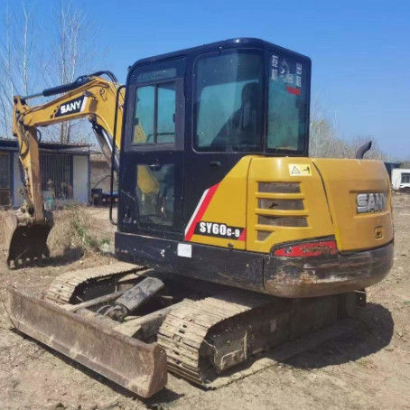 2020 SANY SY60C-9 6 Ton Excavator 3000 godzin utrzymywane CE ISO dla użytku krajobrazowego