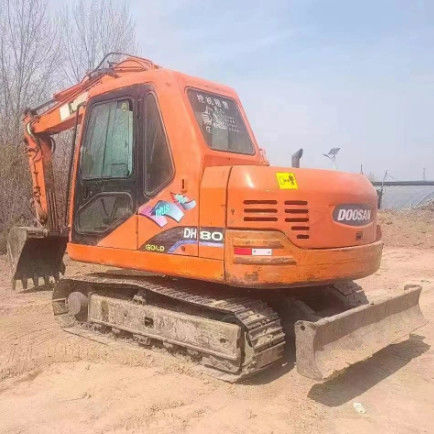 Wykorzystany mini grabarz Doosan DH80 8 ton CE ISO do prac użytkowych w dziedzinie krajobrazu