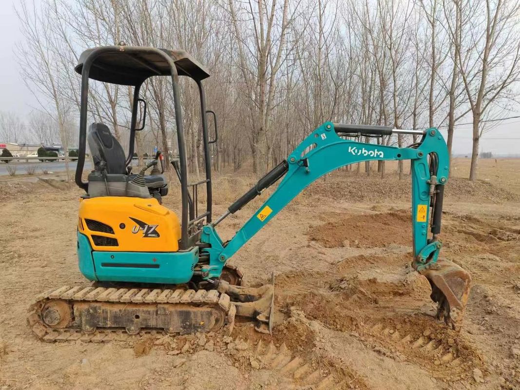 Stosowany Kubota U17 Mini Excavator 1,7 Tony Dobrze utrzymany CE ISO do użytku krajobrazowego