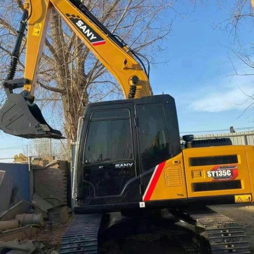 Stosowany koparz SANY SY135C 13.5T pełna obsługa historia budownictwo górnictwo przemieszczanie ziemi