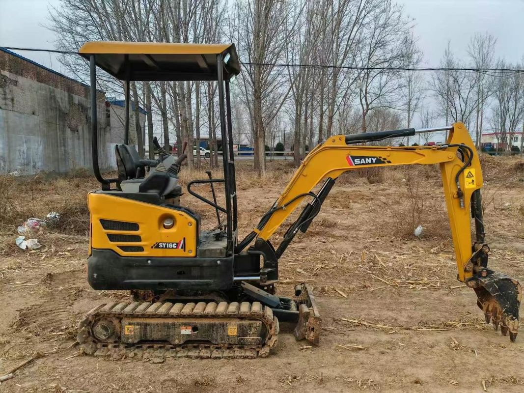 Stosowany SANY SY16C 1.6T Mini Ekskawator pełna obsługa Idealny do urządzania krajobrazu i pracy komunalnej