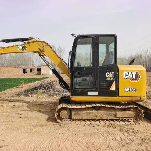 Używany CAT 305.5E2 Mini Excavator 27.2kN Arm Digging Force Kompaktny solidny urządzenie hydrauliczne