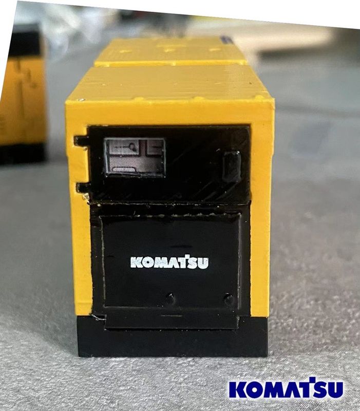 Komatsu EGS380BS 1/50 Model silnika generatora stopów Maszyny budowlane do odlewu drukowanego