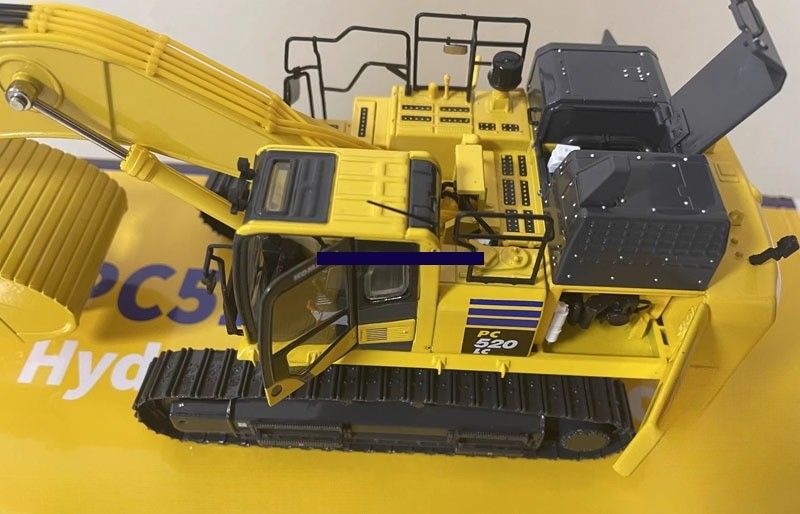 1/43 Skala Komatsu PC520LC-11M0 Model koparki stopowej do odlewu - Licencjowany kolekcjoner