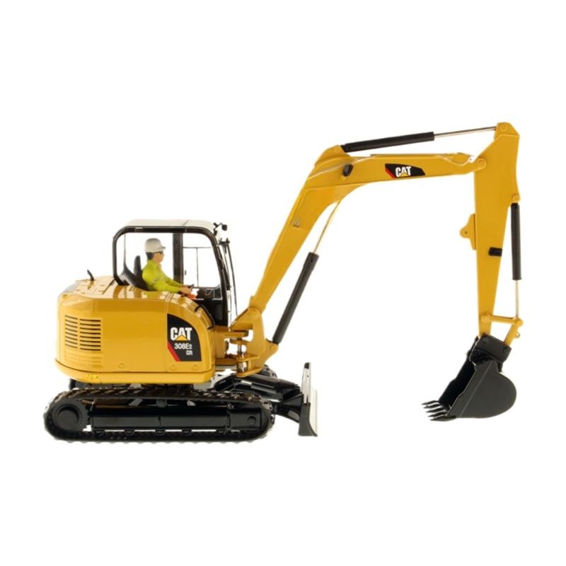 Model koparki hydraulicznej Diecast Masters z narzędziami, stop budowlany, pojazd budowlany w skali 1:32 85239C