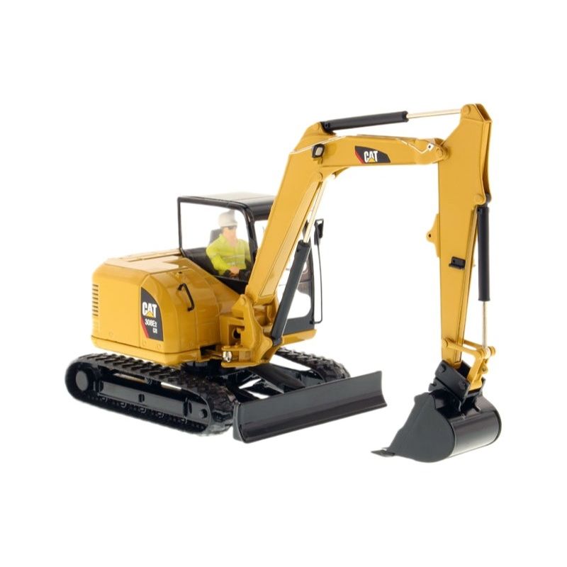 Model koparki hydraulicznej Diecast Masters z narzędziami, stop budowlany, pojazd budowlany w skali 1:32 85239C