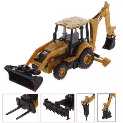 1/64 Skala Odlewane Modele Maszyn Budowlanych Koparka Ładowarka Ze Stopu Metalu Model Pojazdu Budowlanego 85765