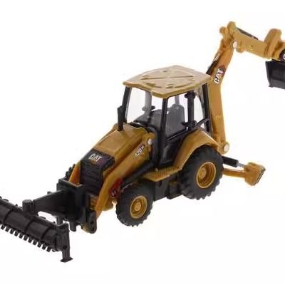1/64 Skala Odlewane Modele Maszyn Budowlanych Koparka Ładowarka Ze Stopu Metalu Model Pojazdu Budowlanego 85765