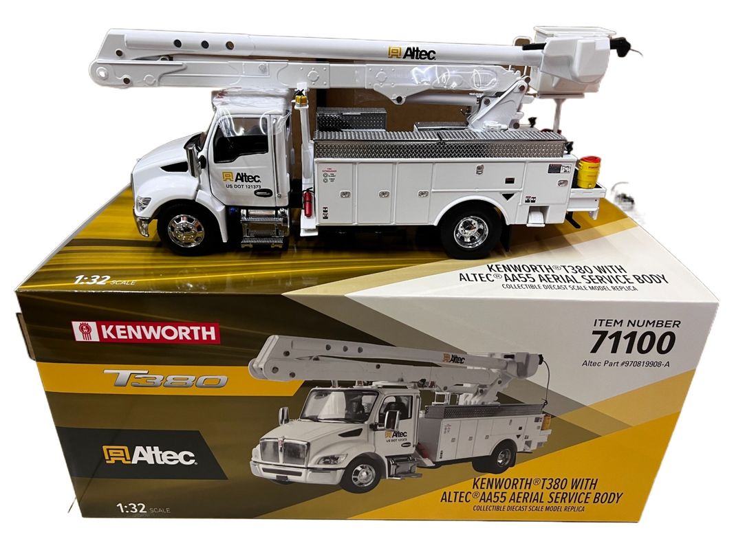 DM 1/32 Kenworth T380 Placówka robocza z powietrza Samochód ciężarowy Zestaw konstrukcyjny Pojazd konstrukcyjny Model 71100