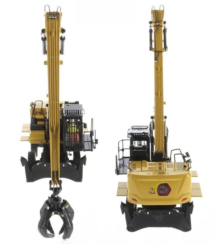 DM MH3040 Material Handler Alloy Excavator Engineering Vehicle Model 1/50 Diecast 85958