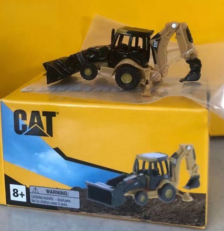 Autentyczny miniaturowy zestaw pojazdów budowlanych w skali 1:50