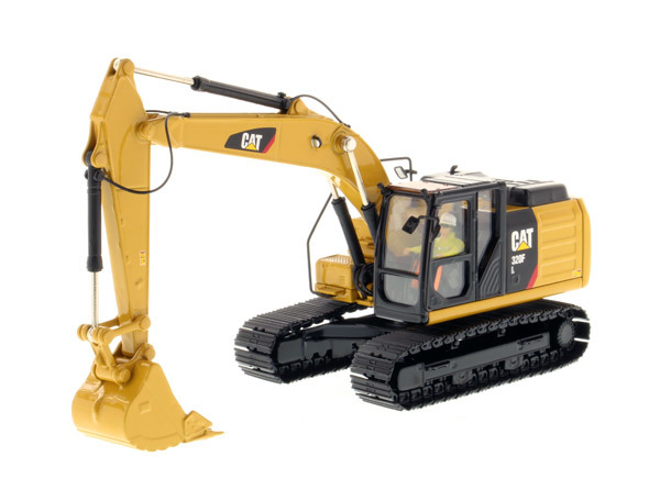 DM 1:50 320F L Wykoparka hydrauliczna Wyrzucanie gumowe Pojazd inżynierski Model 85931