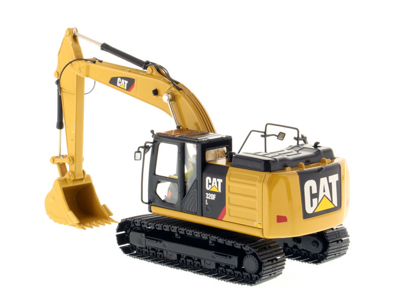 DM 1:50 320F L Wykoparka hydrauliczna Wyrzucanie gumowe Pojazd inżynierski Model 85931