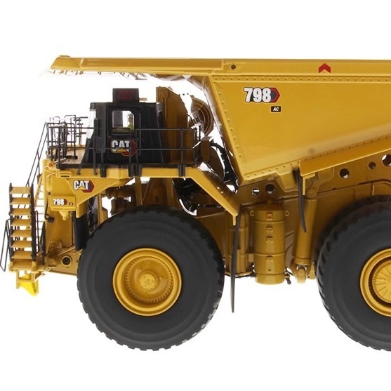 Maszyny do odlewania maszynowym 1:50 CAT 798AC Super duże ciężarówki do transportu górniczego Model 85671