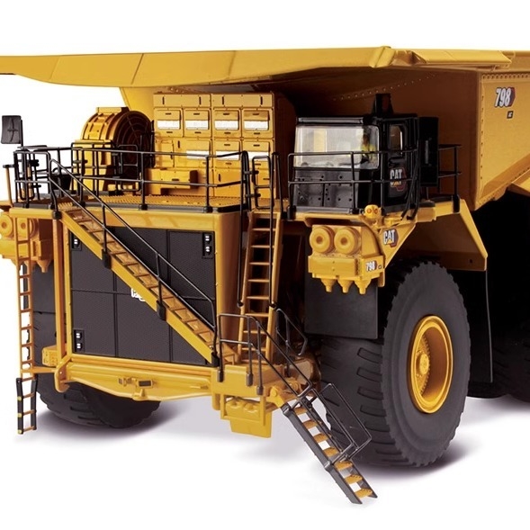 Maszyny do odlewania maszynowym 1:50 CAT 798AC Super duże ciężarówki do transportu górniczego Model 85671