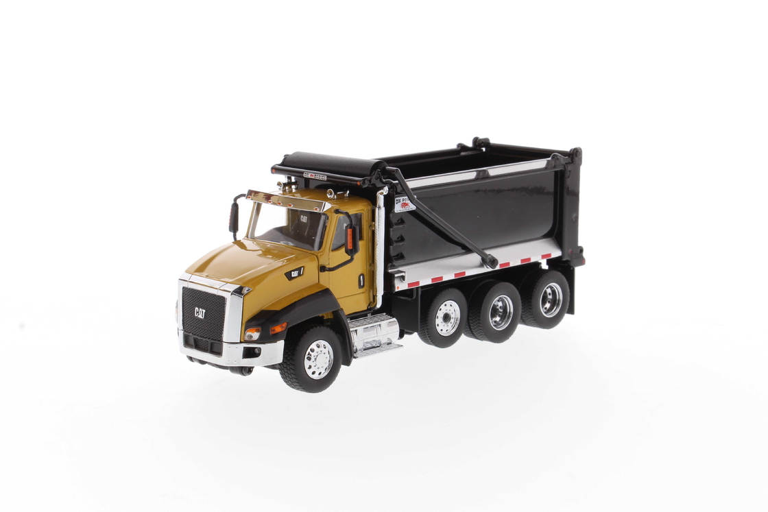 DM 1:50 Ciężarówka wywrotka CT660 Day Cab z automatyczną skrzynią biegów, żółta, model ze stopu 85668