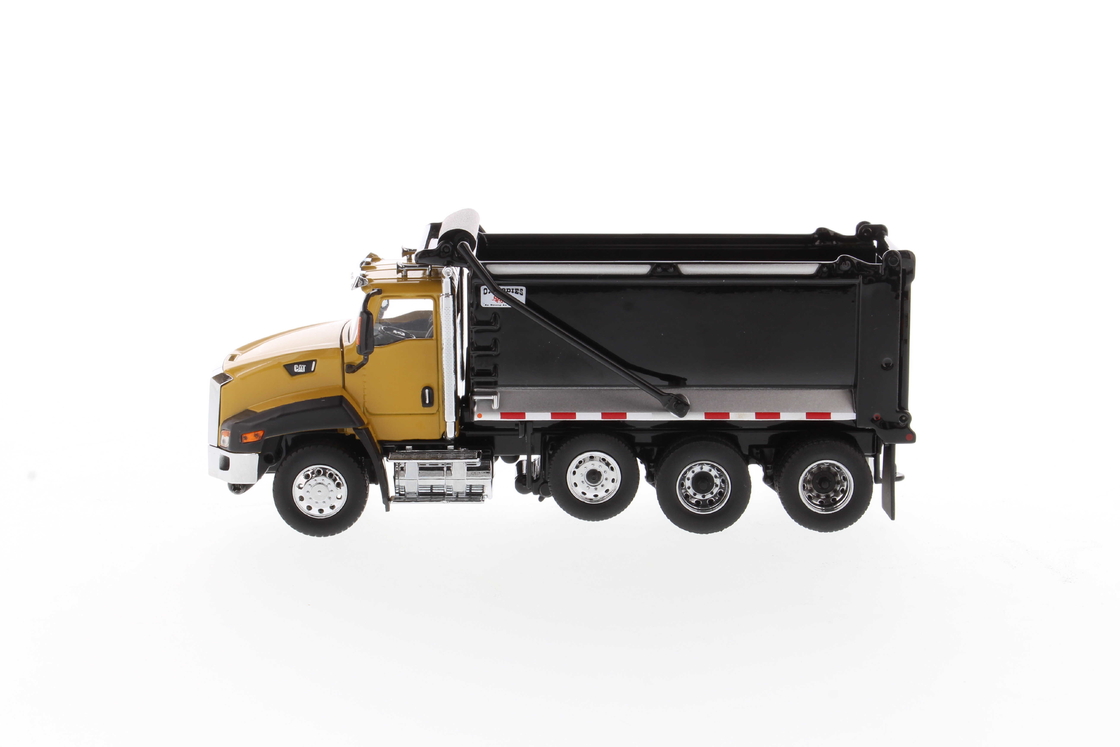 DM 1:50 Ciężarówka wywrotka CT660 Day Cab z automatyczną skrzynią biegów, żółta, model ze stopu 85668