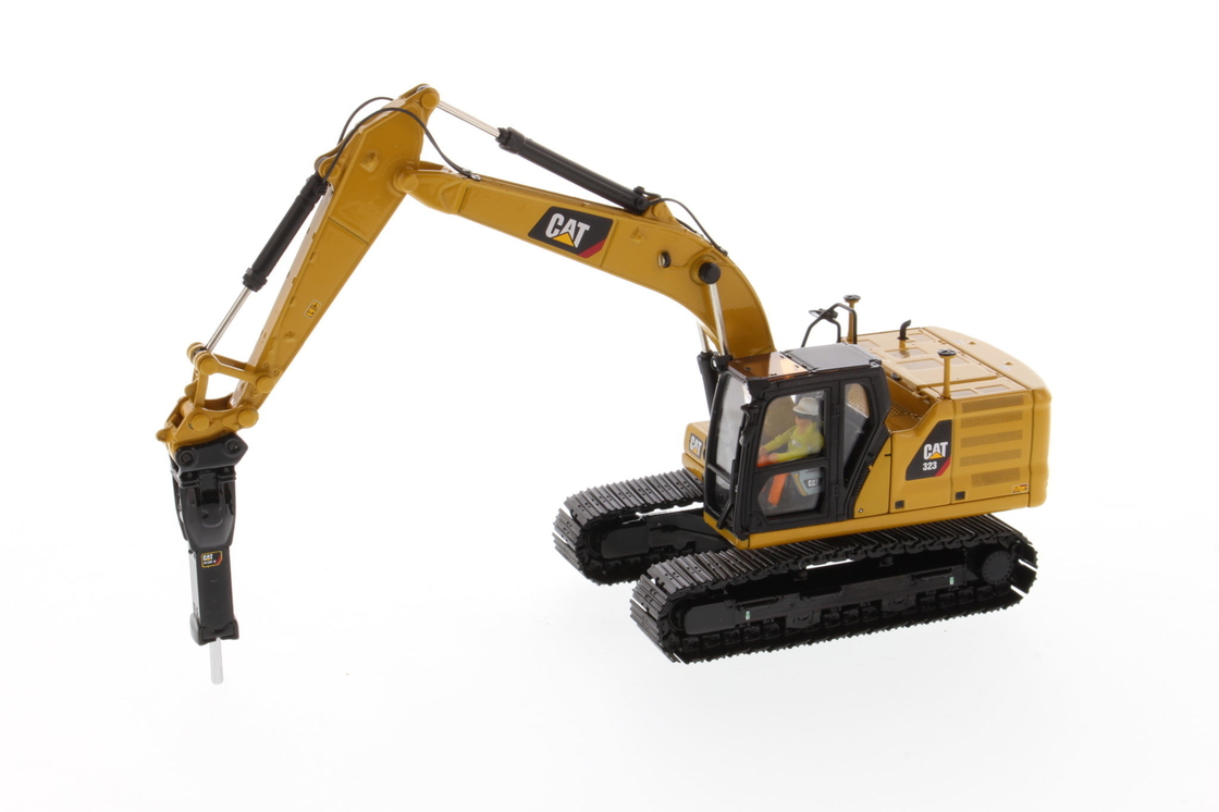 DM 1:50 CAT 323 Z narzędziami roboczymi Koparka odlewana pod ciśnieniem Model 85657