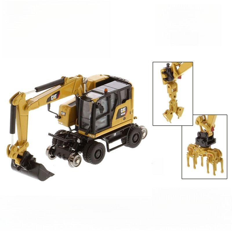 DM M323F Hydraulic Wheel Excavator Diecast Engineering Model 85656 1:87 z 2 narzędziami