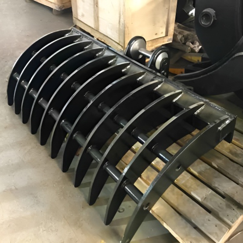 Wysokiej jakości niestandardowa koparka PC100-6 10 ton z grabiami, osprzęt OEM, budownictwo