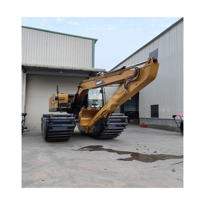 Dostosowanie Amfibii Koparki Pływającej Ponton Podwozie dla Sany SY135C Producent Koparki Błotnej