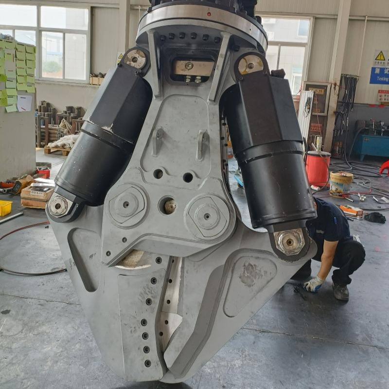 Fabryka Niestandardowe ciężkie grabiarki hydrauliczne złomu metalu Shear Stare samochody Statek Shear ostrze ostrze 360° rotacji stalowych rur Bar Shear